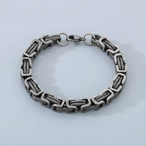 Byzantine twist chain bracelet - chain,