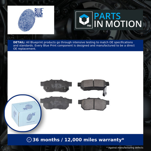 Brake pads set fits - pads, jazz