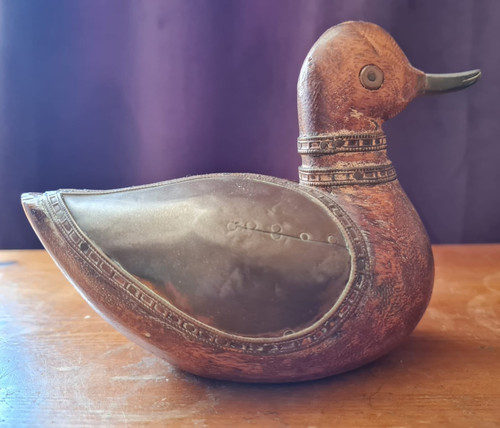 Vintage wooden duck - vintage, ornament