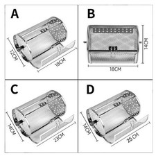Stainless steel rotary grill - steel,