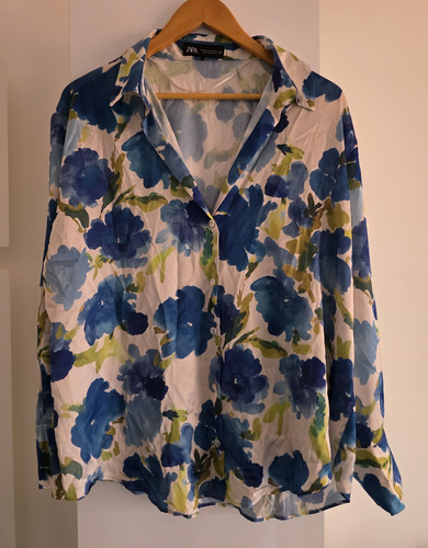 Zara women floral collared - zara, women’s