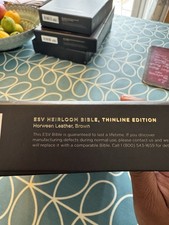 Crossway ESV Heirloom Bible Thinline Edition Horween Leather, Brown BNIB