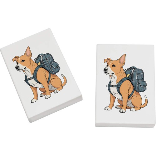 45mm dog with backpack - x, backpack'