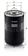 Oil filter Spin-on Filter W 9009 MANN-FILTER for FIAT PEUGEOT CITROËN