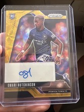 24/25 Prizm Choice Omari Hutchinson Gold Autograph 5/10 Rookie Ipswich Town