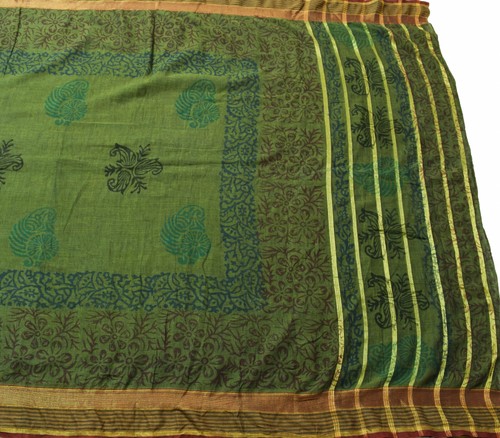 Sushila vintage green - vintage, saree