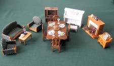 Sylvanian Families Deluxe Living and Dinning Room Furniture Set- Great Condition