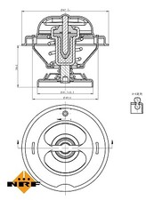 NRF NRF 725068 Thermostat