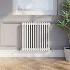 Traditional Colosseum Double Bar Column Radiator White 600x605mm 13 Tubes