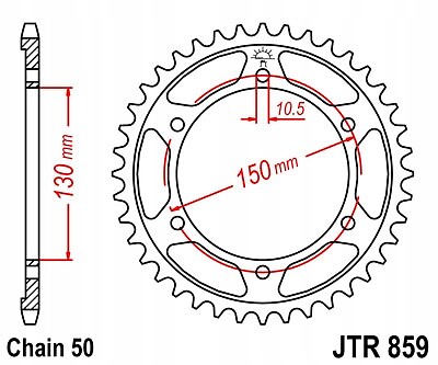 Rear sprocket 860 yamaha - 860, 43
