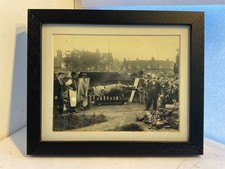 JOHN WHYBROW BIRMINGHAM Original Historic Framed Photo circa 1880?s ( PIG ROAST)