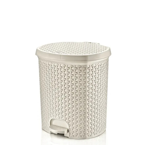 Hobby life rattan pedal bin - rattan,