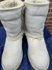 DKNY Cream Ankle Boots Size UK 7