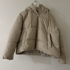 Zara Beige Cream Faux Leather