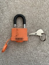 Abus Mechanical 70Al/45Mm Aluminium Padlock Orange Keyed Alike 6401 ABUKA49974