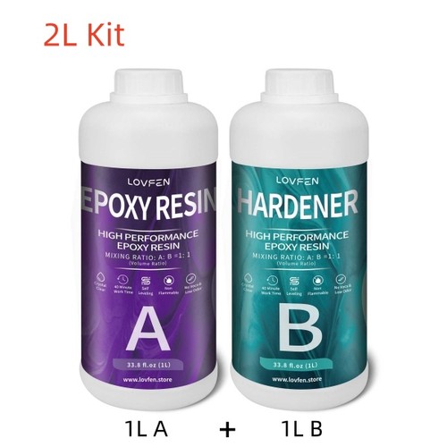 Clear epoxy resin glue - -, 2l
