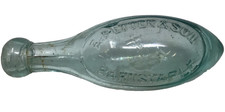 Vintage Torpedo Glass Bottle