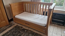 MAMAS & PAPAS OCEAN COT /BED Includes mattress and under cot sliding drawer