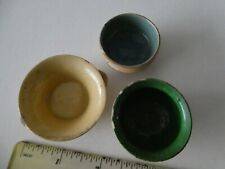 Vintage dolls house soft pottery type plant pots etc