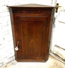Antique Victorian Inlaid Oak &