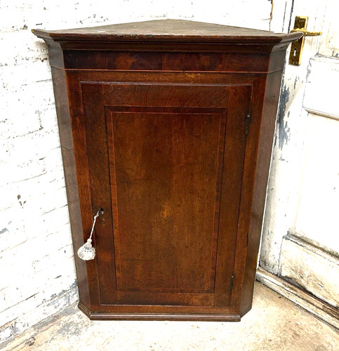 Antique victorian inlaid - inlaid, oak