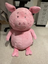 New Large PERCY PIG Pink Teddy Bear Marks & Spencers Plush Toy M&S Gift Mascot