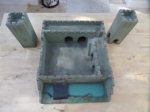 Vintage wooden toy fort - vintage,