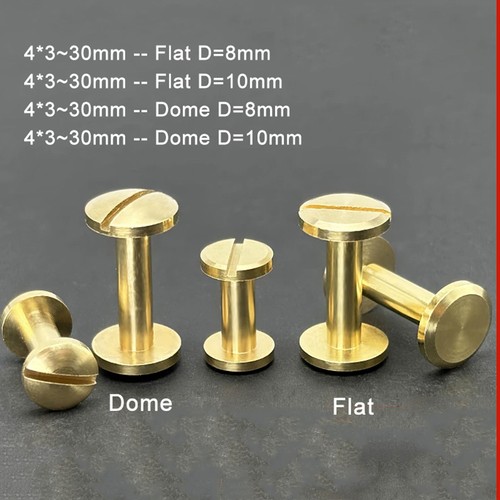 4mm brass chicago - 4mm, screws