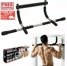 Doorway Pull Up Bar Steel Chin Up Bar Fitness Exercise Home Gym Strength Workout
