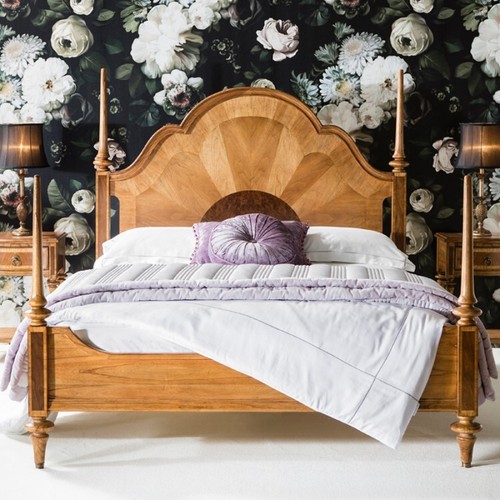 Poster bed walnut veneers - 4,