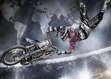 RED BULL X FIGHTERS POSTER Motorbike Stunt Wall Art Photo Print Poster A3 A4