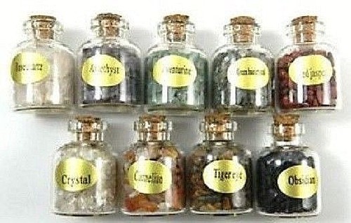 Mini gemstone chips glass - gemstone,