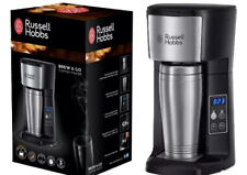 Russell Hobbs Brew & Go Filter Coffee Maker St Steel 650W with therma1 Mug 22630