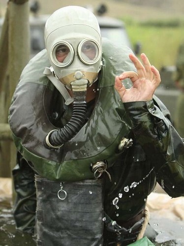 Mask with oxygen - with,