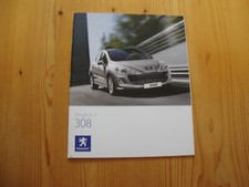 Peugeot 308 Urban,S, Sport, SE, GT 2007 Car Sales Brochure Excellent Condition