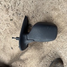 Renault Kangoo 2003-2007Door Wing Mirror Manual Cable Black Passenger Side Left