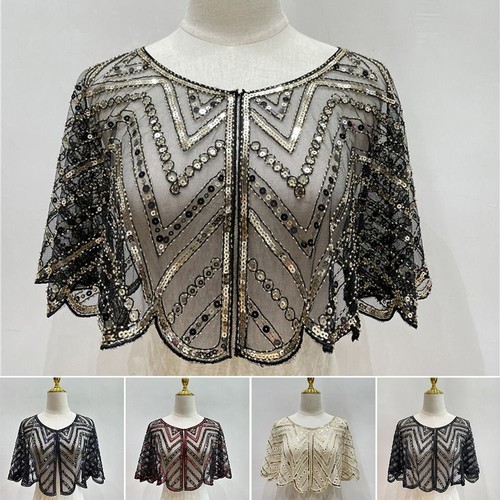 1920s shawl beaded embroidery - 1920s,