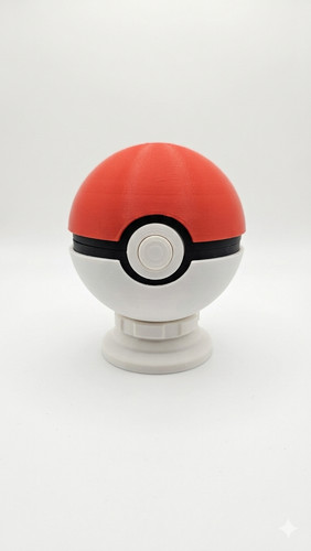 Printed pokéball hinged - pokéball,