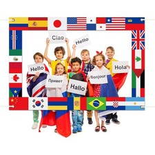 World Flags Photo Booth Frame
