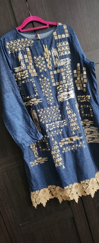 Beech tree embroidered kurta - beech,