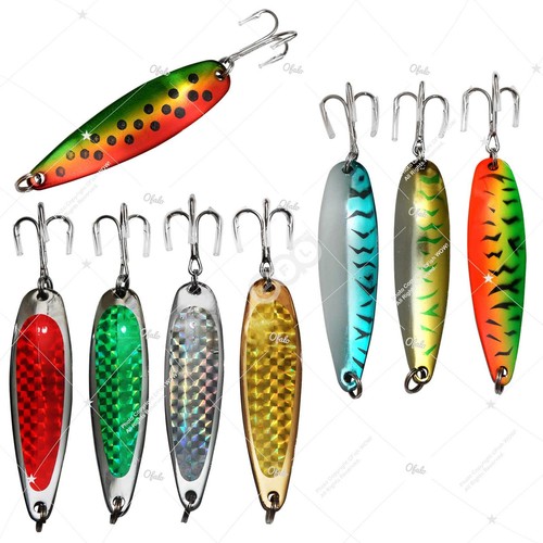 3oz fishing spoons treble - 3oz, 6"