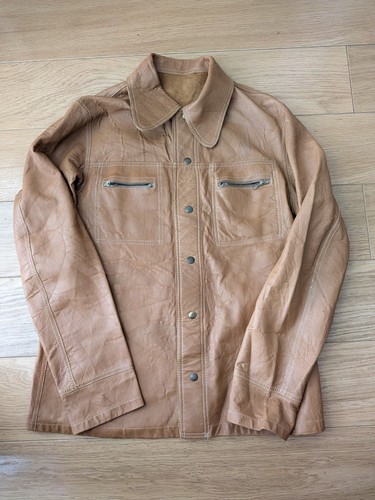 Vintage tan brown genuine - brown,