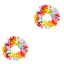  Set of 2 Hair Accessories Flower Hawaii Headbands Headpiece Flowers