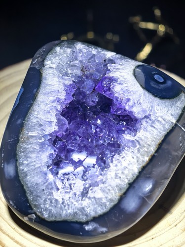 Natural amethyst geode cave - amethyst,