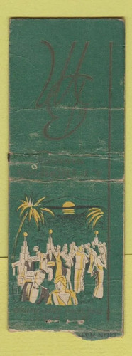 Matchbook cover belmont - -,