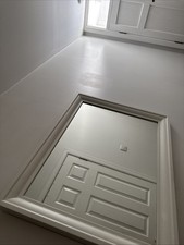 Vintage/Antique Wall Mirror/Rustic/Faded Country House Style/Packing Crate Frame