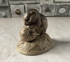 Vintage Poole Pottery Stoneware, Mouse Eating A Strawberry.