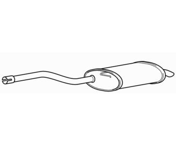 Rear exhaust silencer - silencer, back