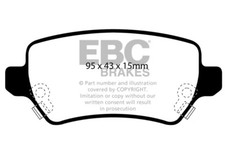 EBC Ultimax Rear Brake Pads for Vauxhall Zafira (A) 2.2 (2001 > 04)