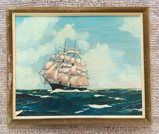 Vintage Galleon Ship Framed